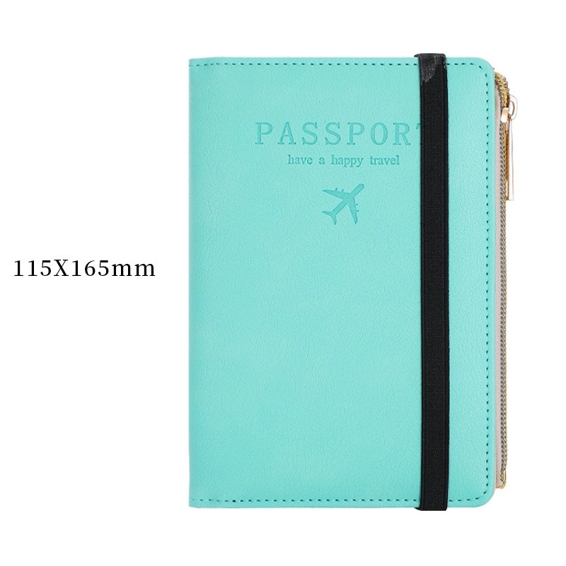 Unisex Letter Airplane Pu Leather Zipper Hidden Buckle Wallets