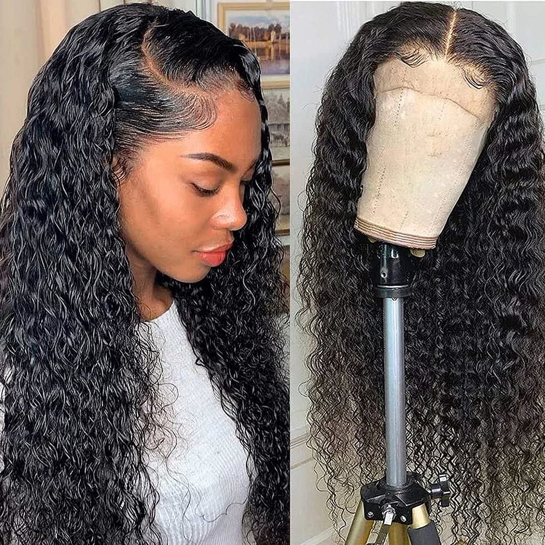100% Human Hair HD Lace Wig Bob Curly Hair
