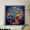 (Stamped/Counted) Glass Painting-Tree Of Life-18CT Cross Stitch 30*30cm/11.81*11.81in
