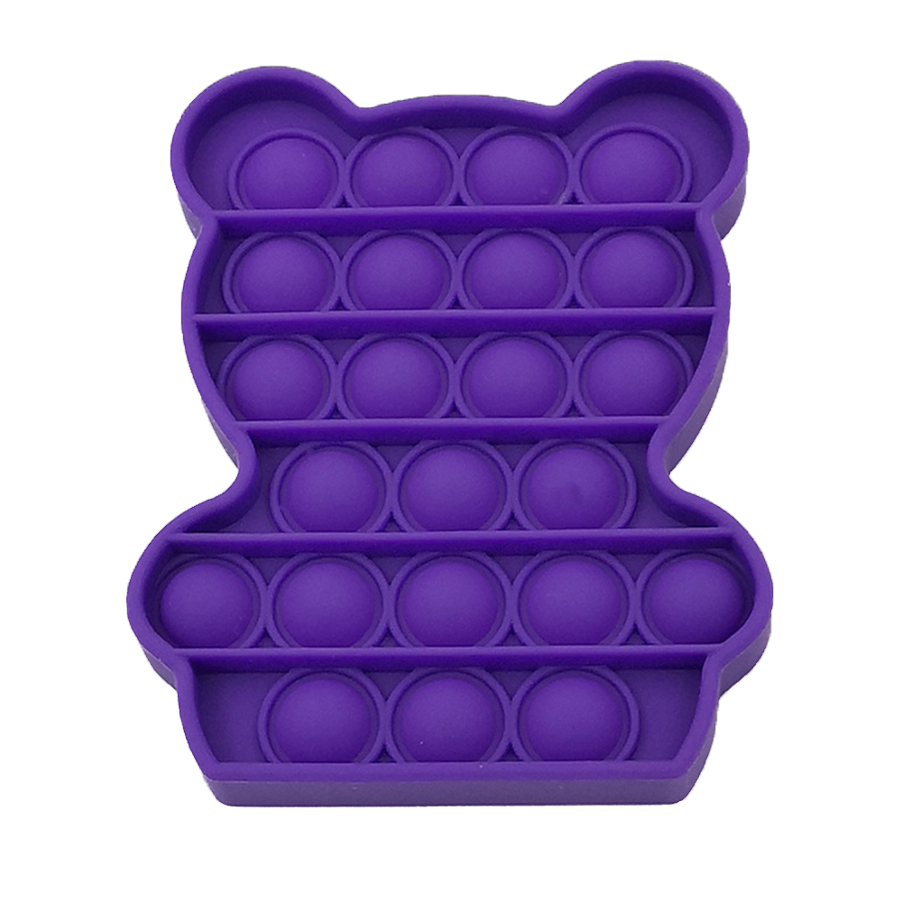 

Purple Bear Shape - Pop It Fidget Toy, 501 Original