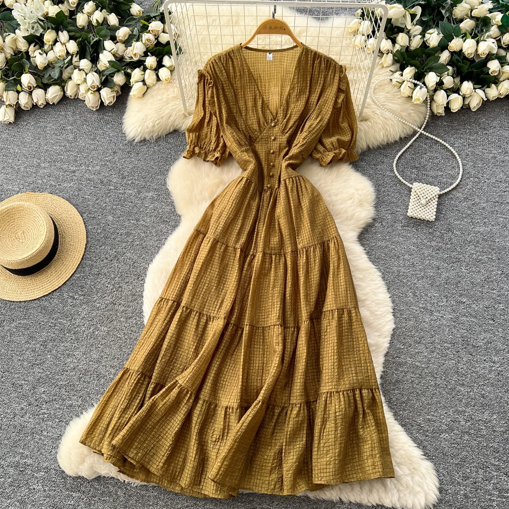 Nigikala Nigikala Holiday Suit Women's Design Bikini Hanging Neck Vest Tuxedo Skirt Knitted Two-Piece