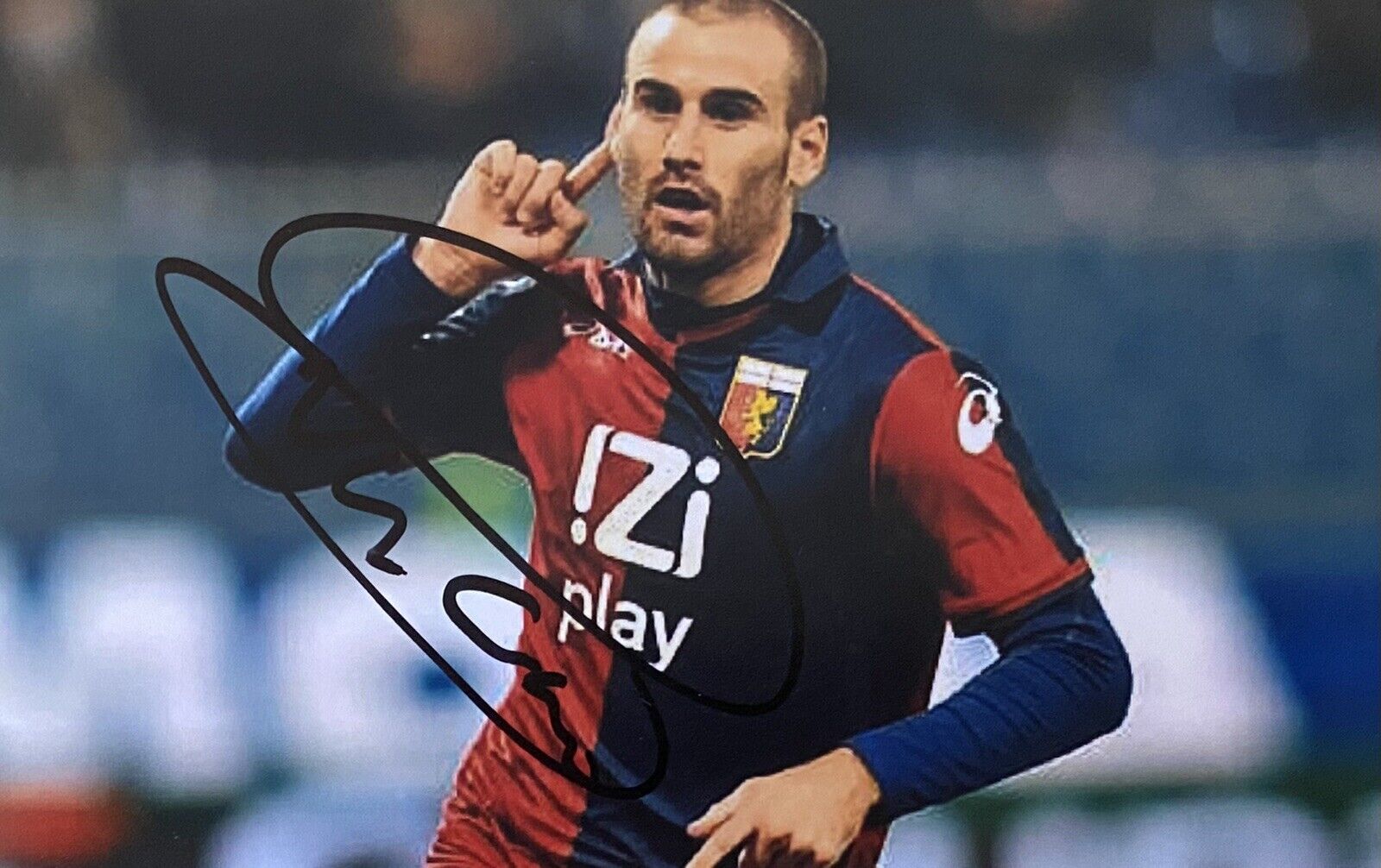 Rodrigo Palacio Hand Signed Genoa 6X4 Photo Poster painting, See Proof, 2