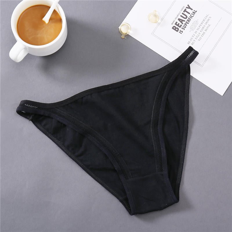 Sexy Lingerie Women Panties Lace Underwear for Female Woman Underpants Plus Size Cotton Briefs Low Waist Mesh Hollow Out Pantys