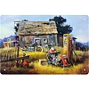 Old Man Riding Motorcycle - Vintage Metal Signs - 20*30cm - Farm