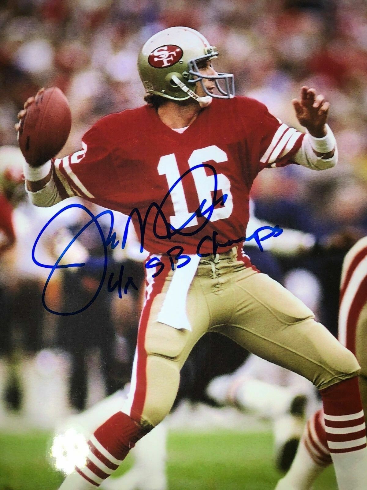 Joe Montana 49'ers HOF Signed Autographed 8 x 10 Photo Poster painting REPRINT