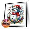(40*40cm)Christmas Snowman - Full Round Drill Diamond Painting