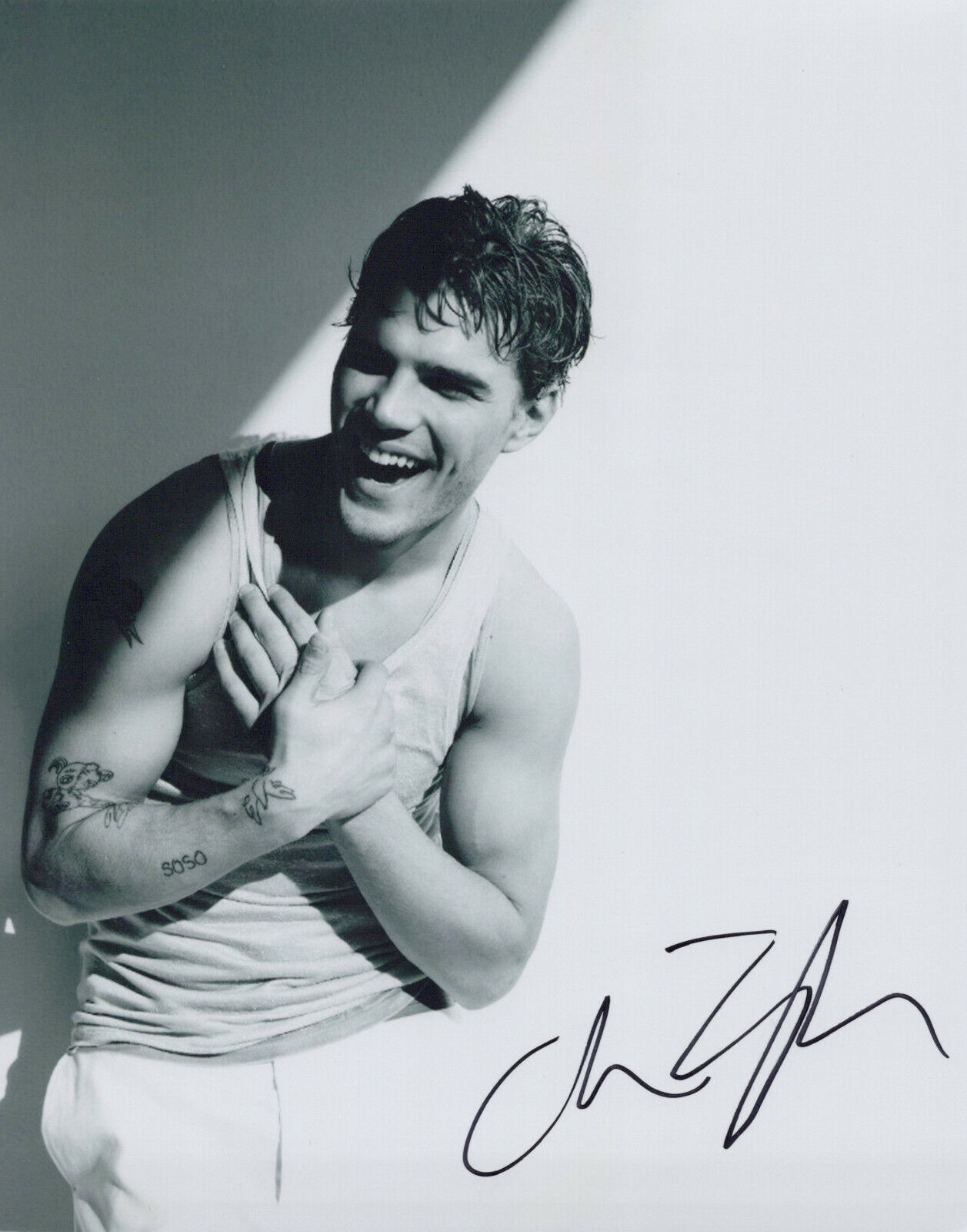 Chris Zylka signed 8x10 Photo Poster painting