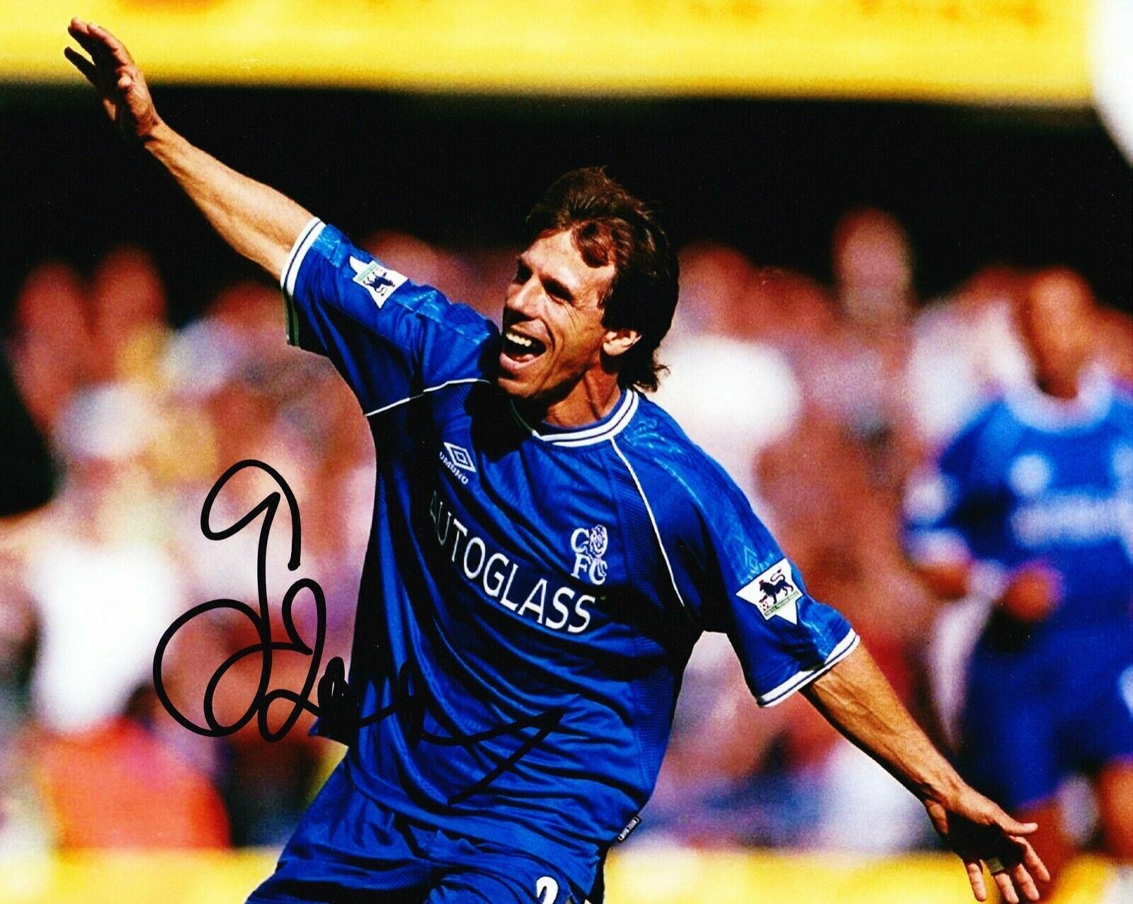 Gianfranco Zola Signed 10X8 Photo Poster painting Chelsea FC AFTAL COA (1211)