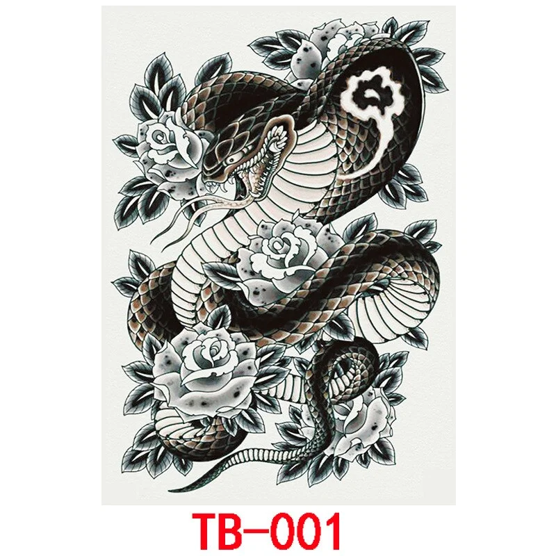 Temporary Full Back Tattoo Stickers Waterproof Fashion Women Girl Temporary Tattoo Dragon Butterfly For Men Women