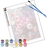 Framed Daisy-Paint By Numbers Acrylic Painting 30*40Cm With Color Box 5Ml（18Colors）