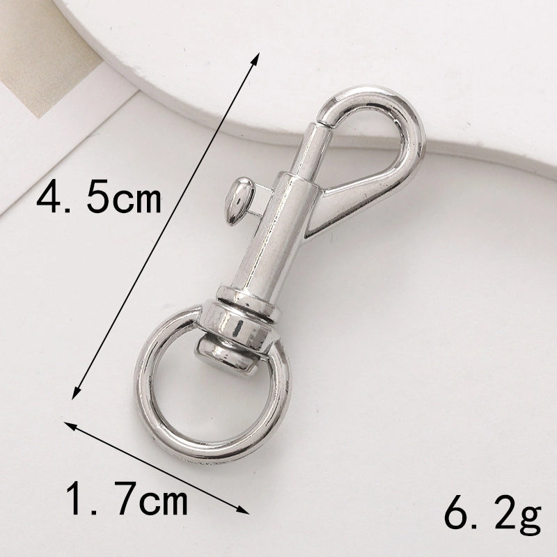 1 Piece 10 * 20mm 12*32mm 25*25mm Metal Solid Color Polished Keychain Lobster Clasp