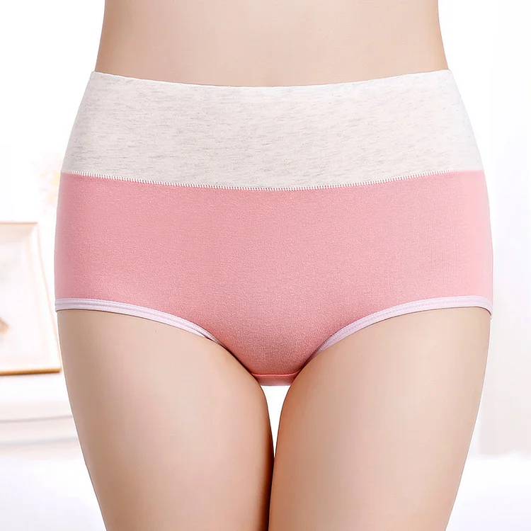 Women's Solid Color High Waist Panties