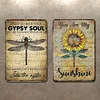 2PCS YPSY SOUL - Metal Tin Signs Set(8*12Inch/12*16Inch)