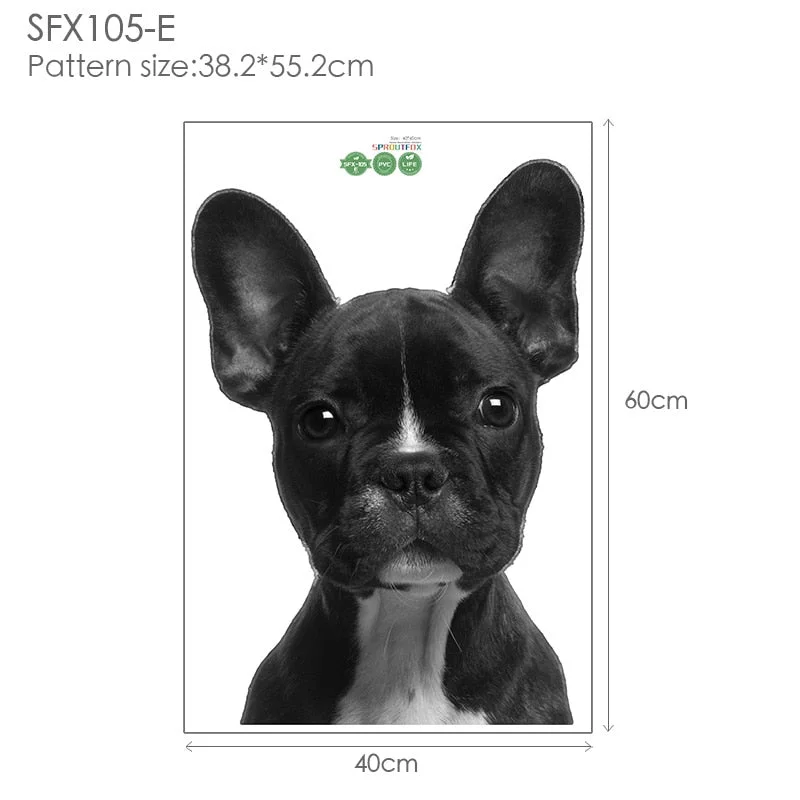 Cartoon Cute Animals Wall Stickers Girafee Rabbit Deer Lion Dog Cat for Baby Boys Room Nursery Home Decoration KIds Animal Decal