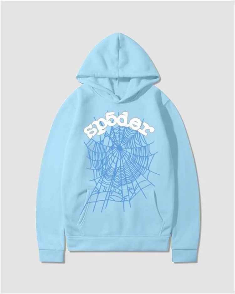Letter Spider Print Hoodie
