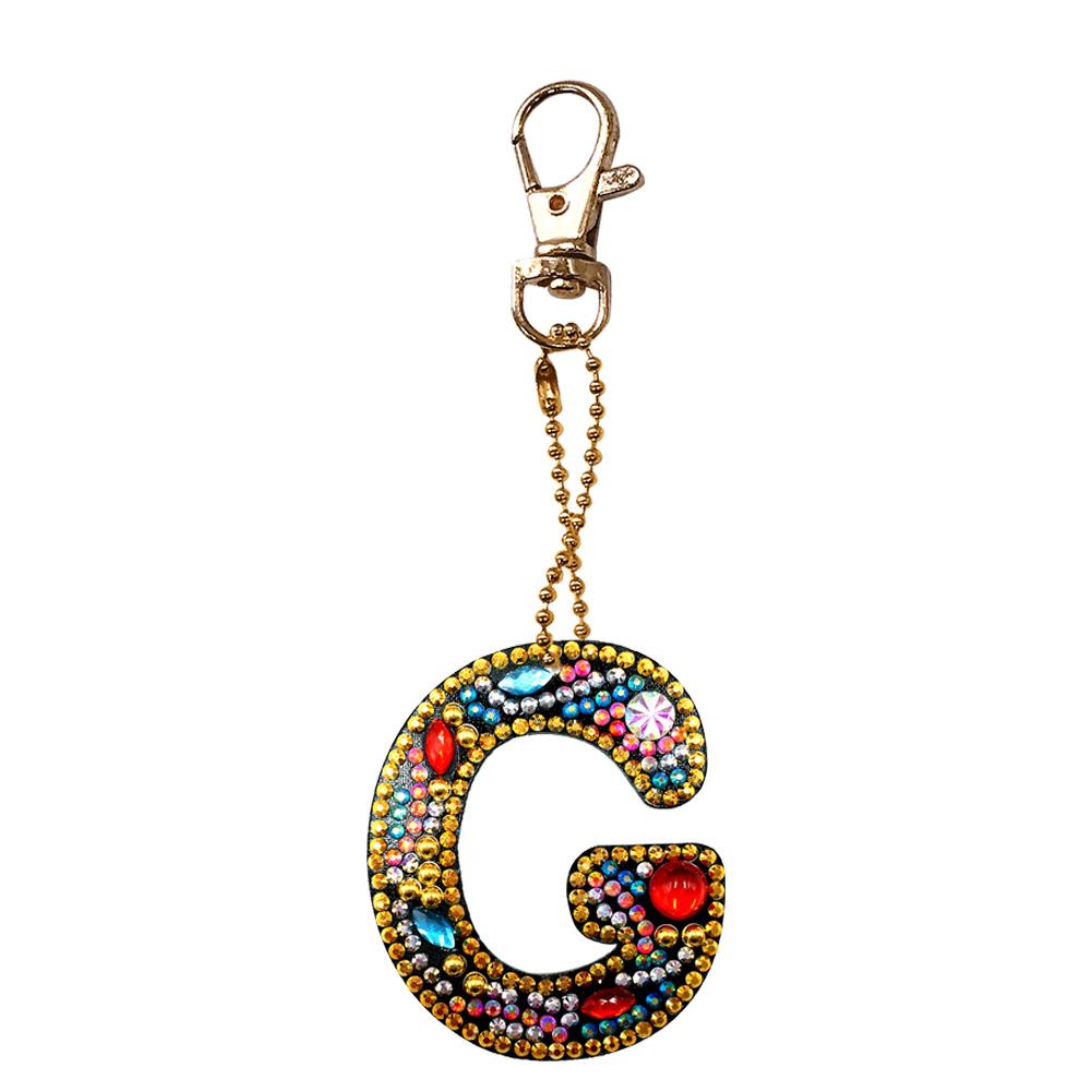

Letter-G-DIY Creative Diamond Keychain, 501 Original