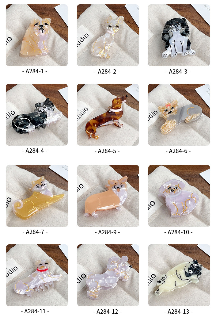 Cute puppy hair claws