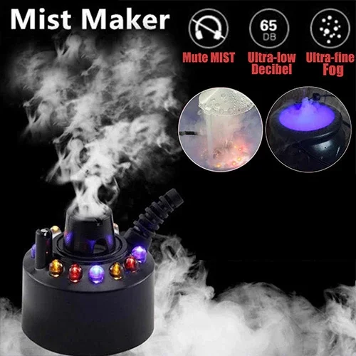 🔥Prefect Gift For Halloween🔥 Mist Maker Fogger With Colorful Light