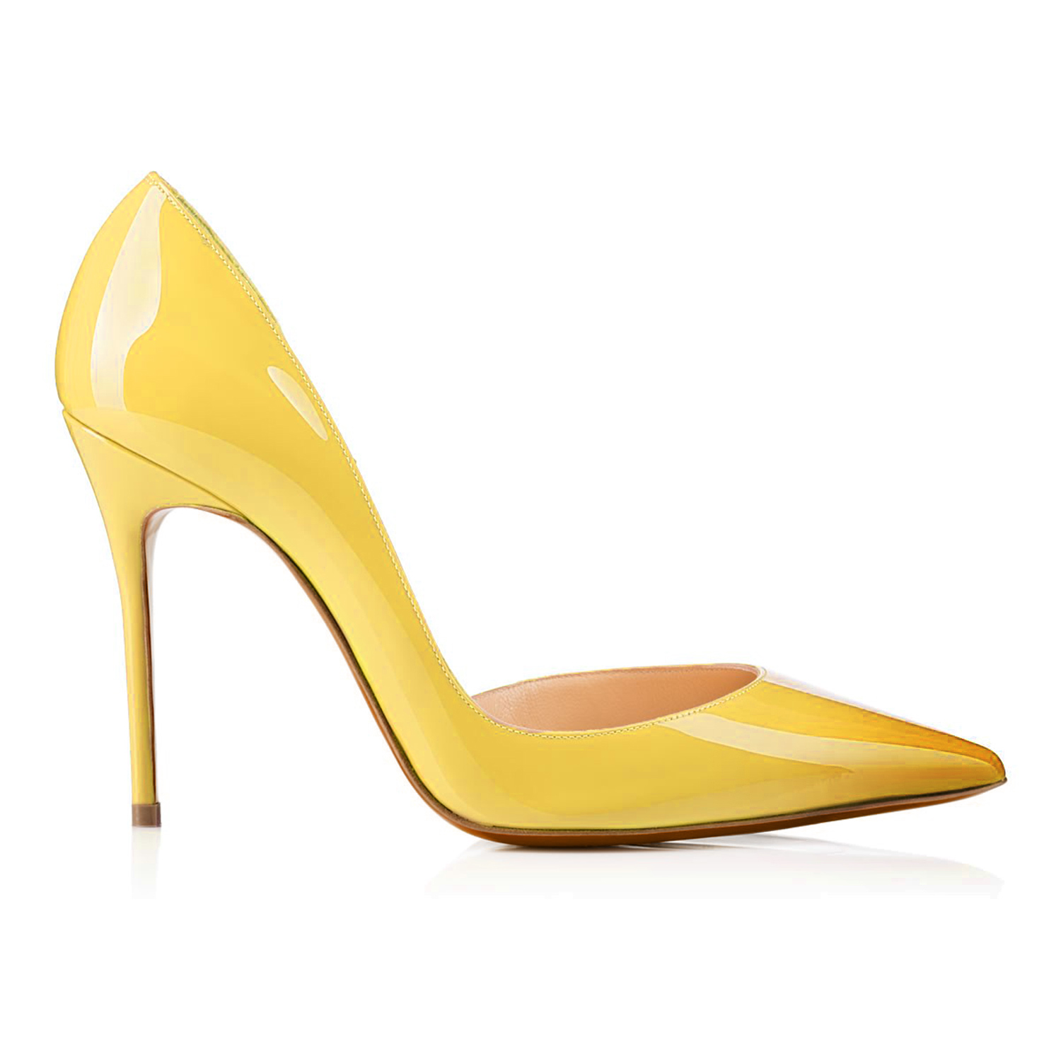 TAAFO Multicolor Stiletto High Thin Heels Women's Pumps Shallow Pointed Toe Office Career