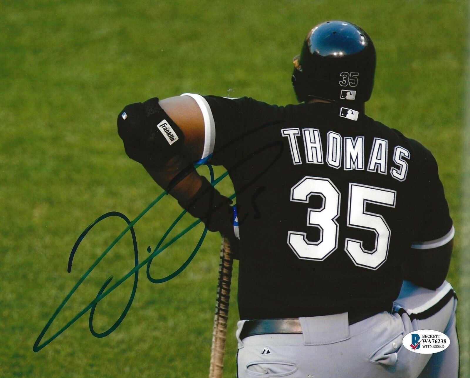 Frank Thomas signed Chicago White Sox 8x10 Photo Poster painting Beckett Witnessed