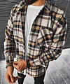 2022 New Printed Plaid Shirt Coat