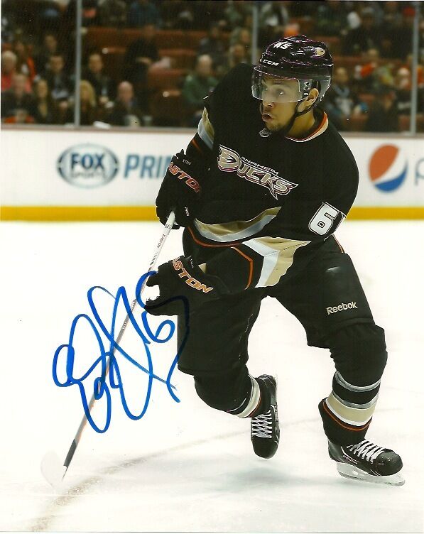 Anaheim Ducks Emerson Etem Autographed Signed 8x10 Photo Poster painting COA