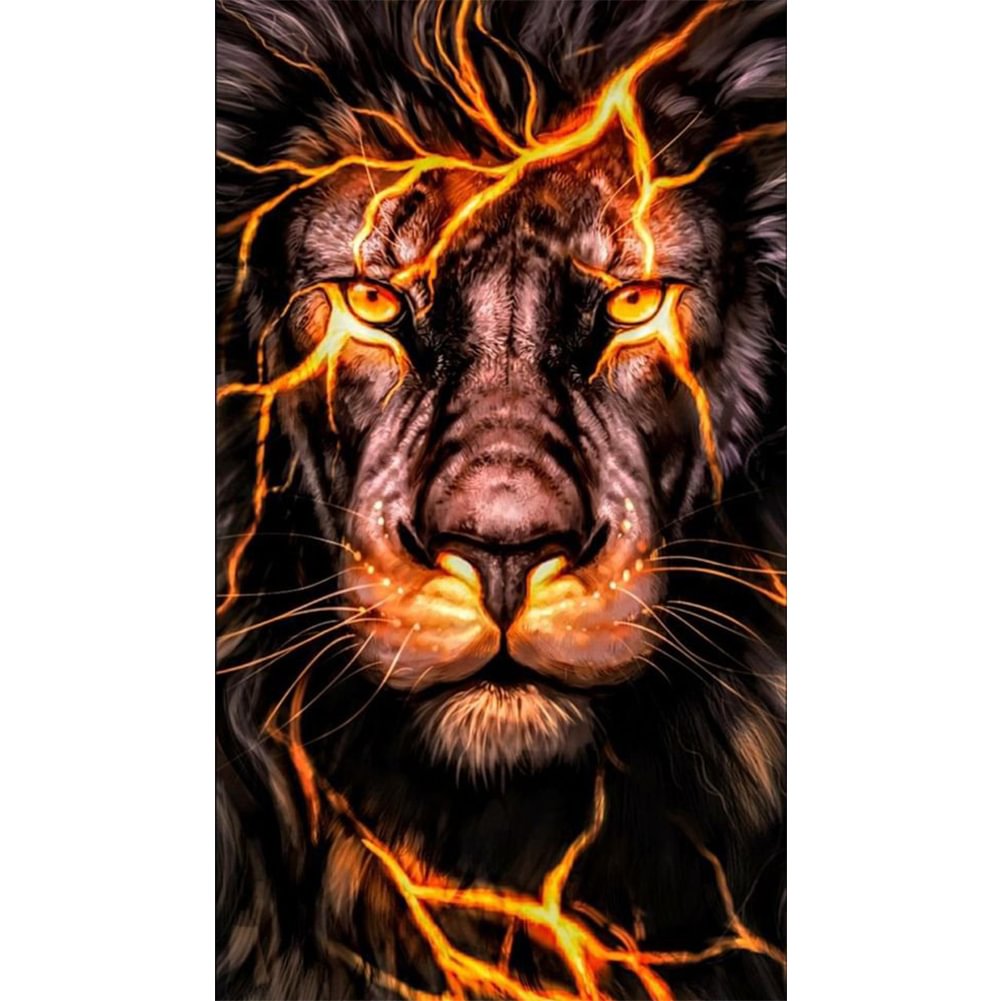 Lion - Full Round - Diamond Painting(40*70cm)