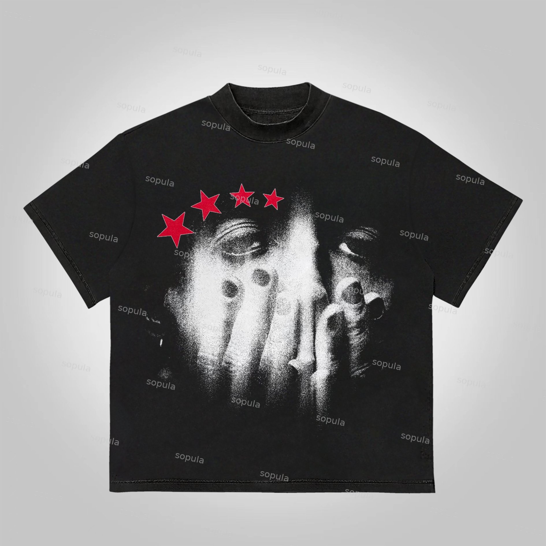 Sopula Vintage Sadly Girl Graphics Cotton T-Shirt - Sopula｜Premium Graphic Tees & Graphic Clothing