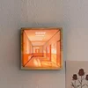 3D Naked Eye Vision Night Light Home Light Luxury Wooden Punch-Free Wall Lamp