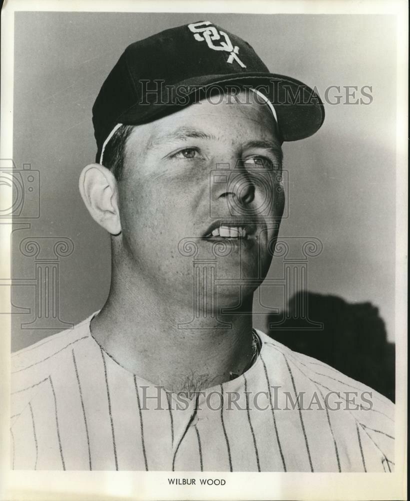 Press Photo Poster painting Wilbur Wood, Chicago White Sox player - sbs07216