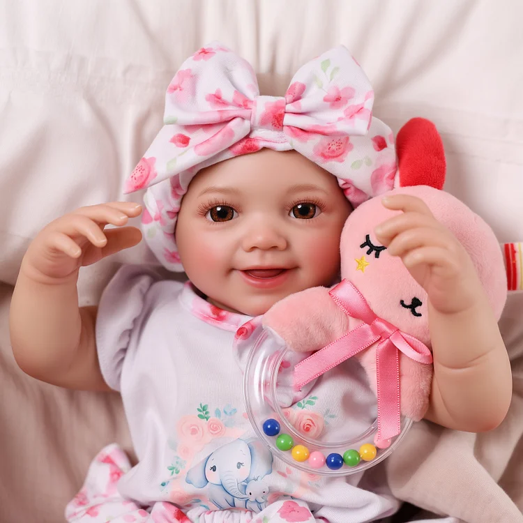 Babeside Smiling Reborn Baby Sunny&nbsp;17'' Little Infant Girl Love Around Mom&lsquo;s Side