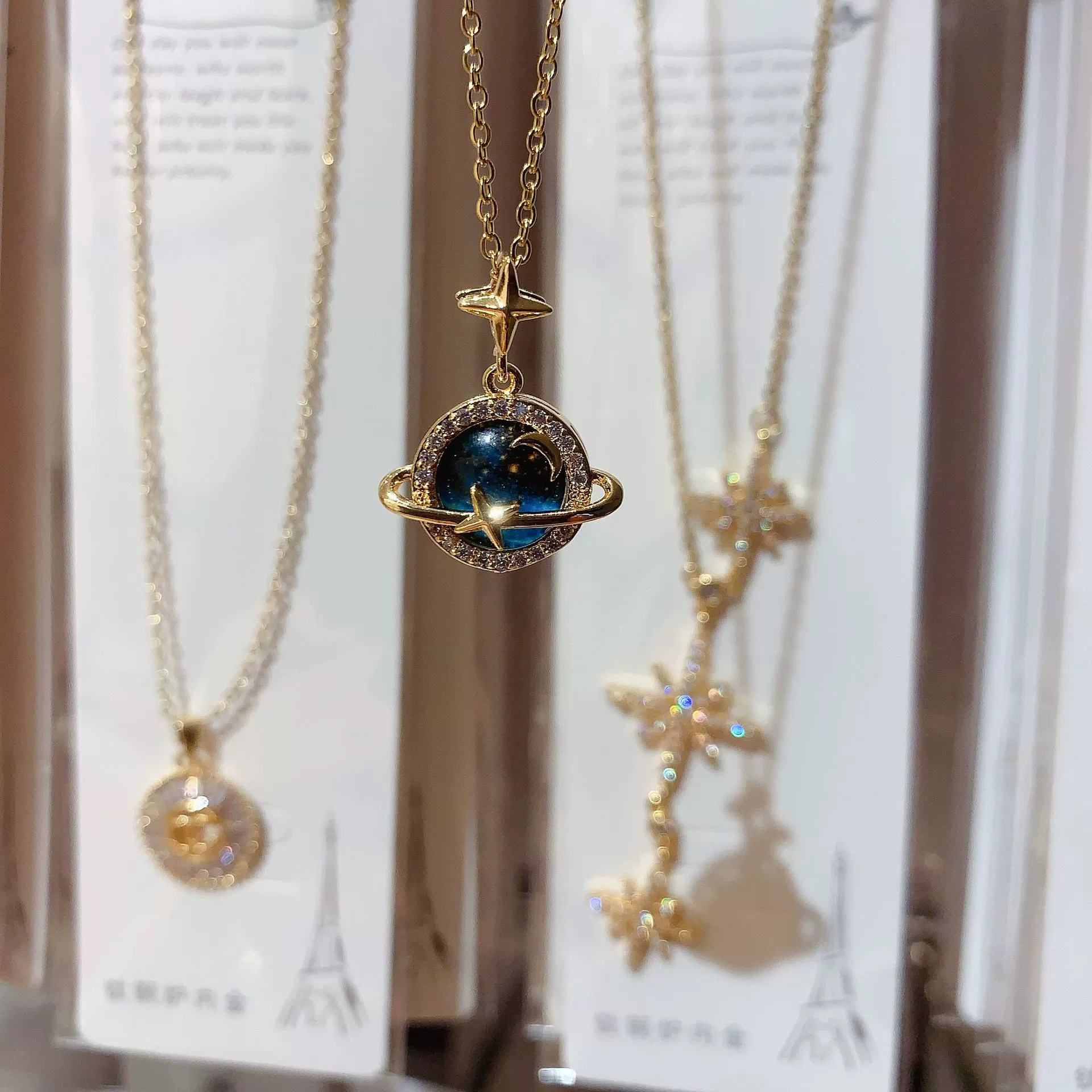 Planet Titanium Necklace