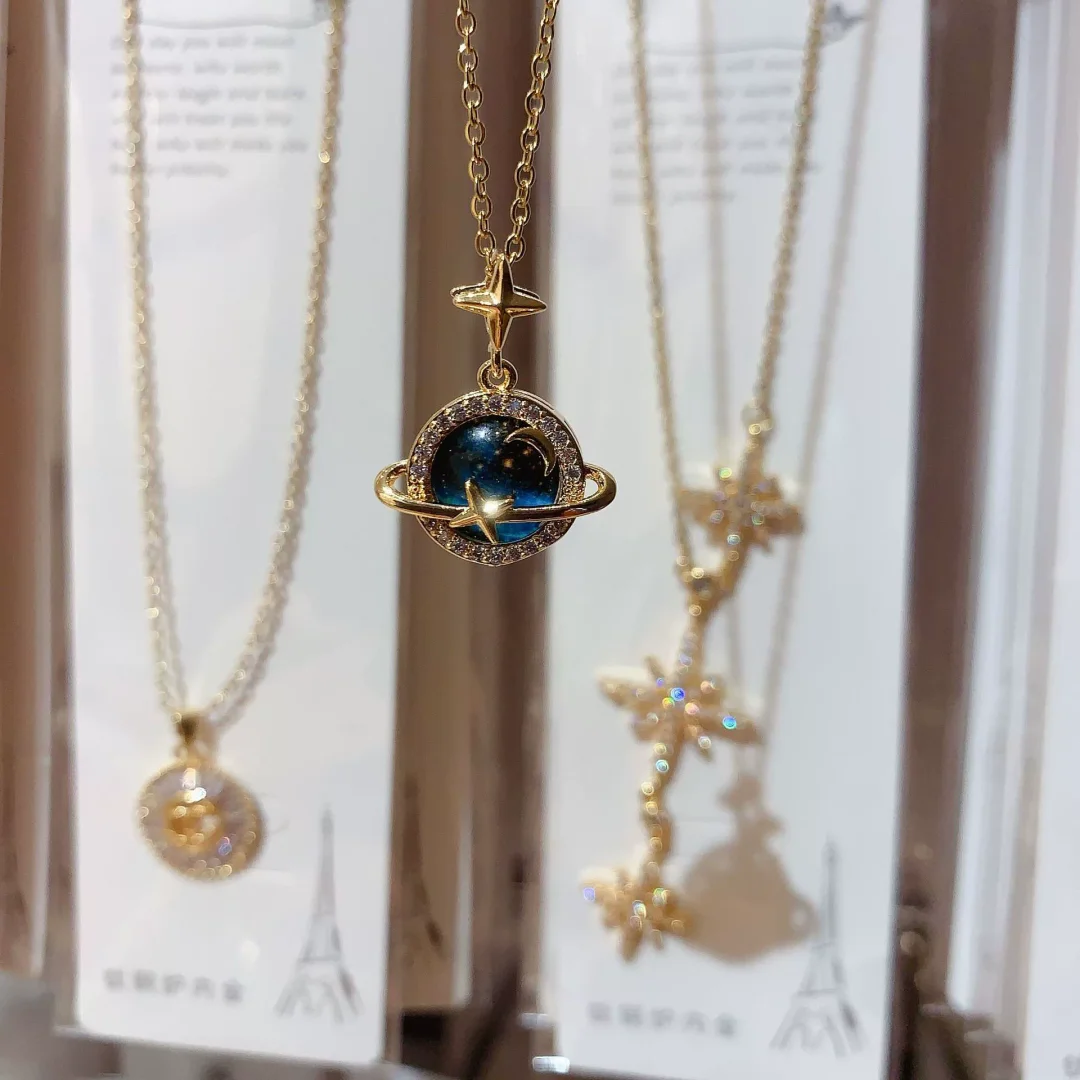 Planet Titanium Necklace