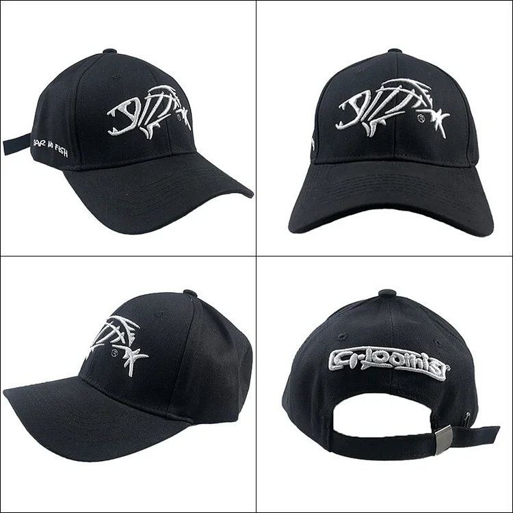 2023Fish Bone Mens Baseball Cap Womens Snapback Fishing Embroidery Dad Hat Man Kids Trucker gorra Summer Fisher Brand Men Cap