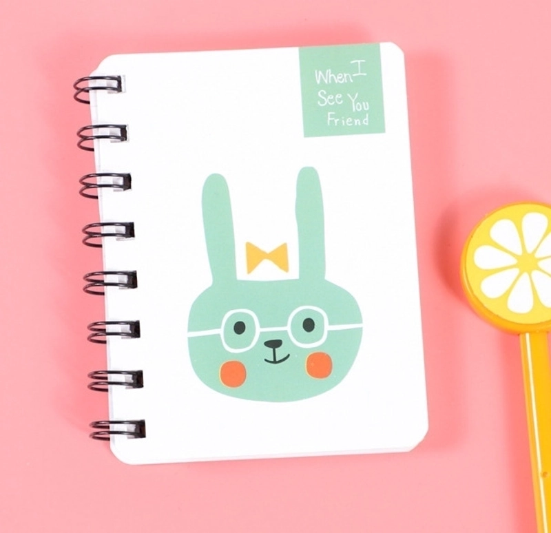 Cute Study Stationery Cartoon Mini Coil Notebook Notepad