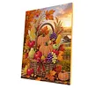 (30x40cm)DIY Pearl Painting Framed Pumpkin Autumn Basket Handmade Pearl Material Art Kit Living Room Decor