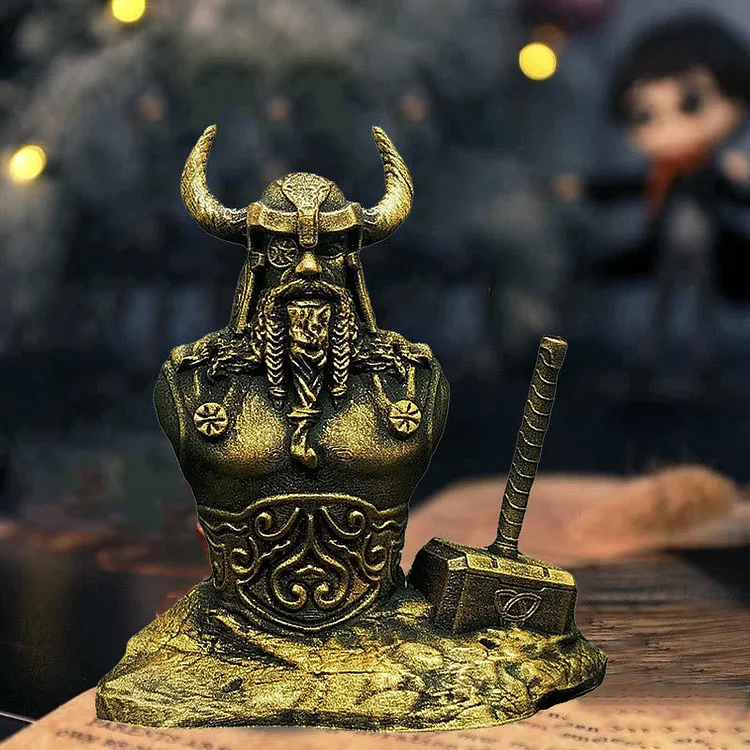 Coutureaura Thor Hammer Halfbody Statue Resin Sculpture