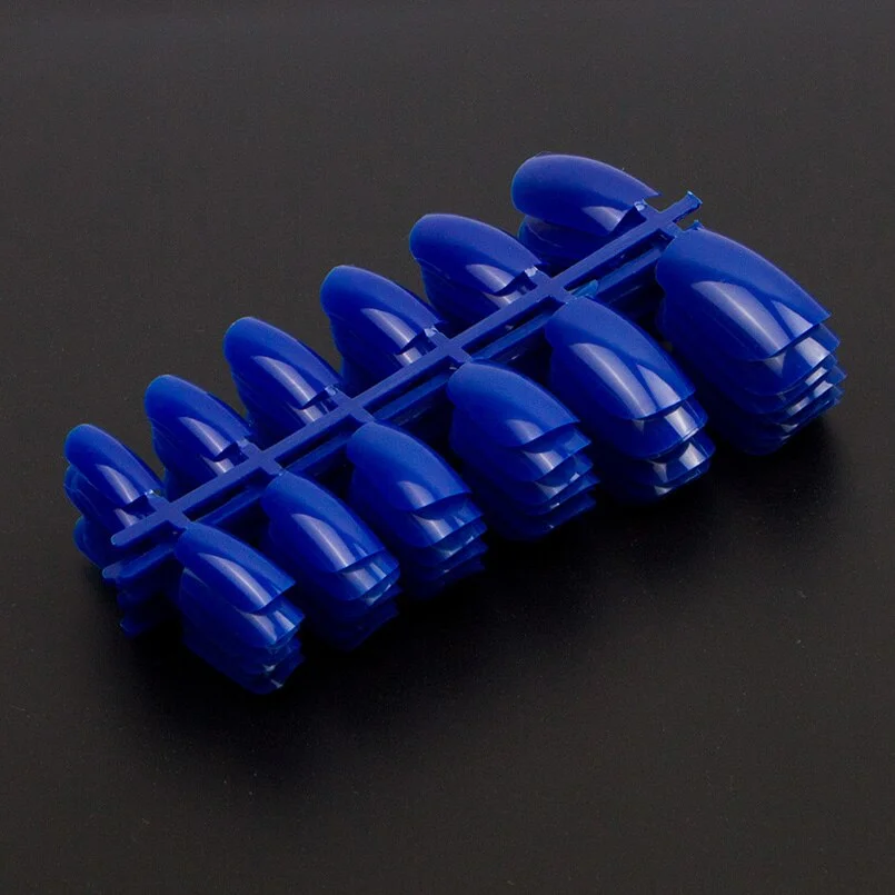 120pcs/packet Acrylic Fake Nail Tips Full Cover Square False Nail Tips  10 Sizes Size 5 And 6 Doubled For French Nail Art Tips-Nail Inspo