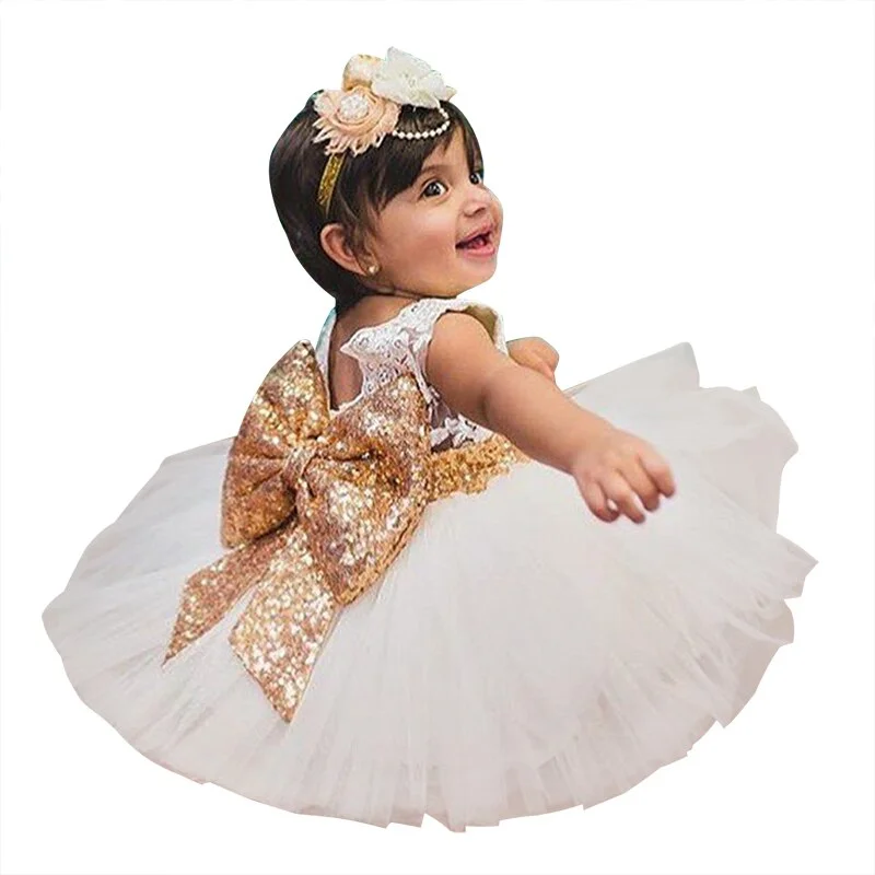 Toddler Girls Dress Newborn Party Princess Dress For Baby First 1st Year Birthday Dress Christmas Costume Infant Party Dress