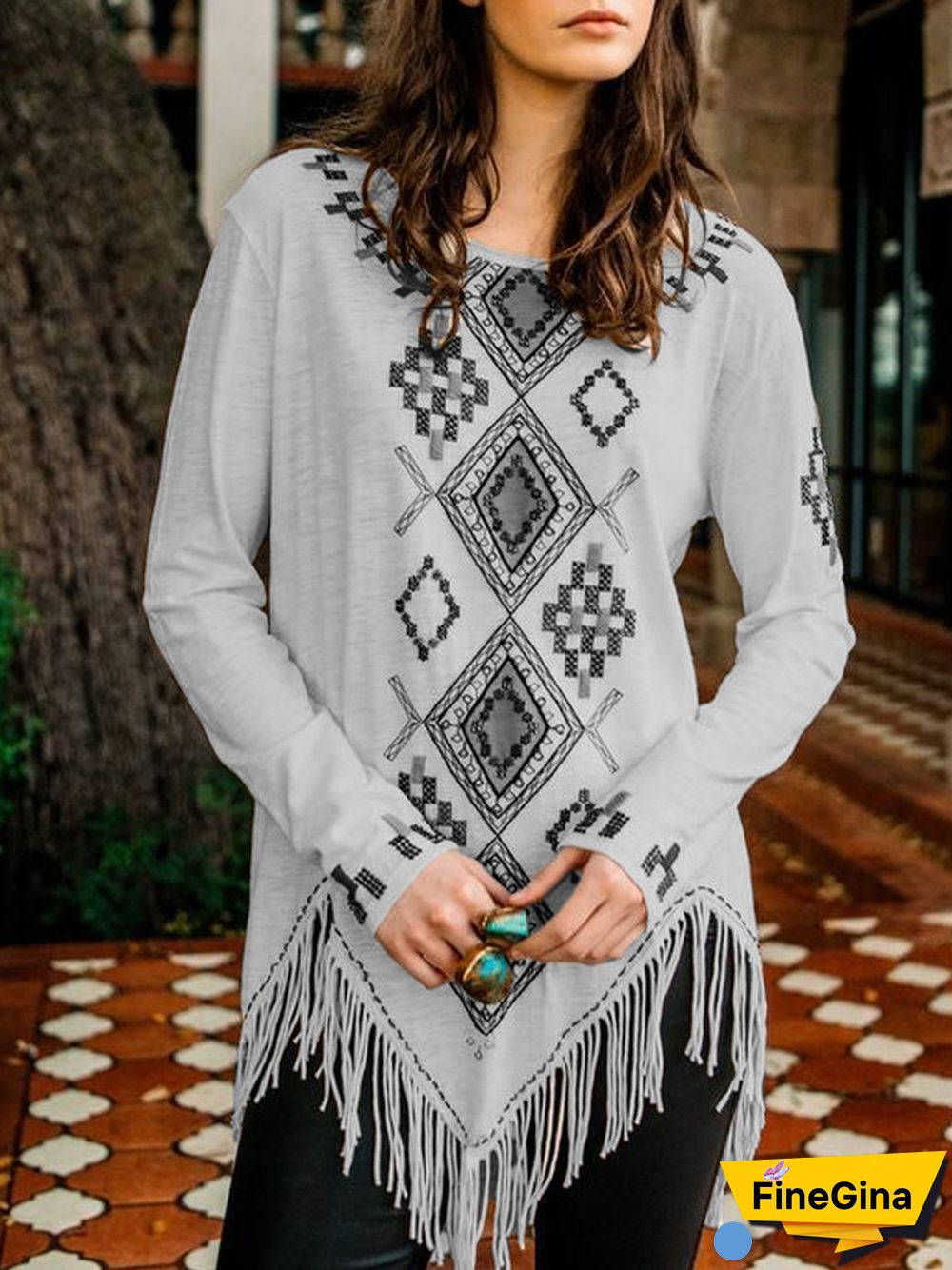 Long Sleeve Vintage Cotton Shirt