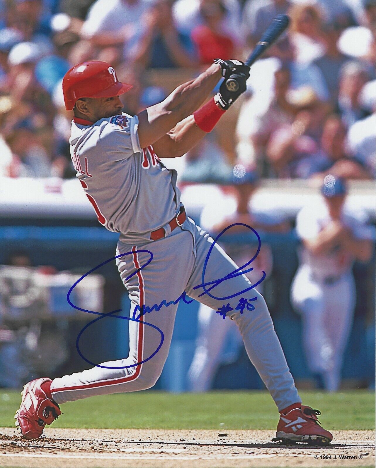 Autographed DANNY TARTABULL 8x10 Philadelphia Phillies Photo Poster painting -COA