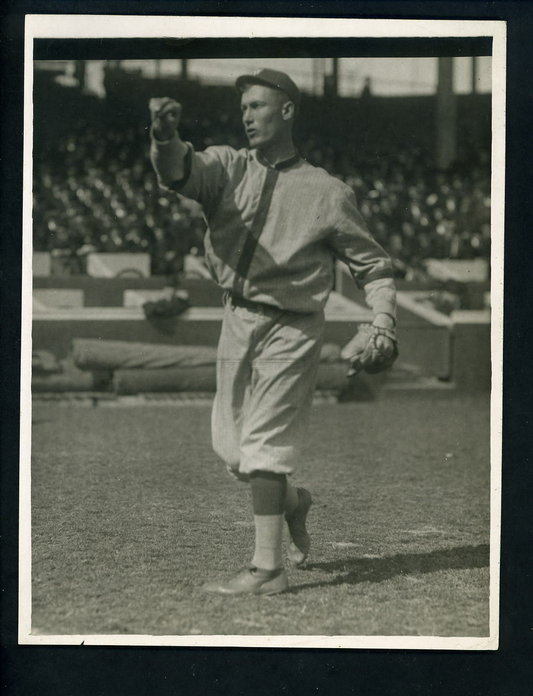 Sam Rice circa 1920's Press Original Photo Poster painting Washington Senators