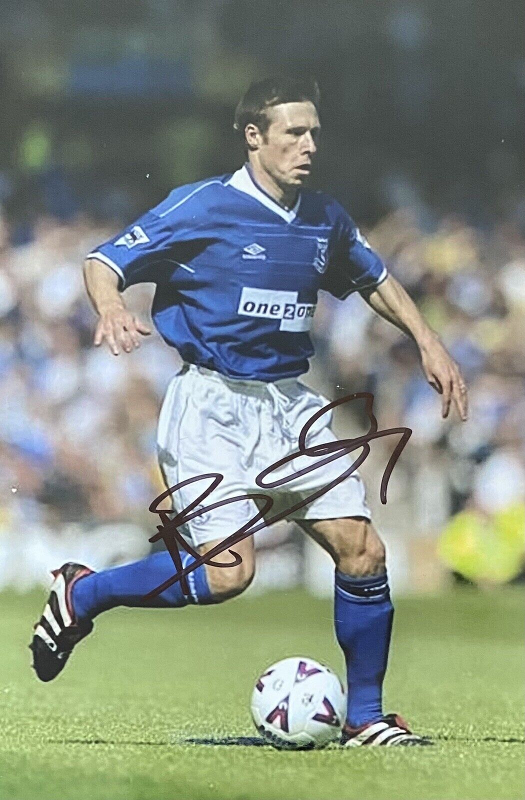 Nick Barmby Genuine Hand Everton 6X4 Photo Poster painting