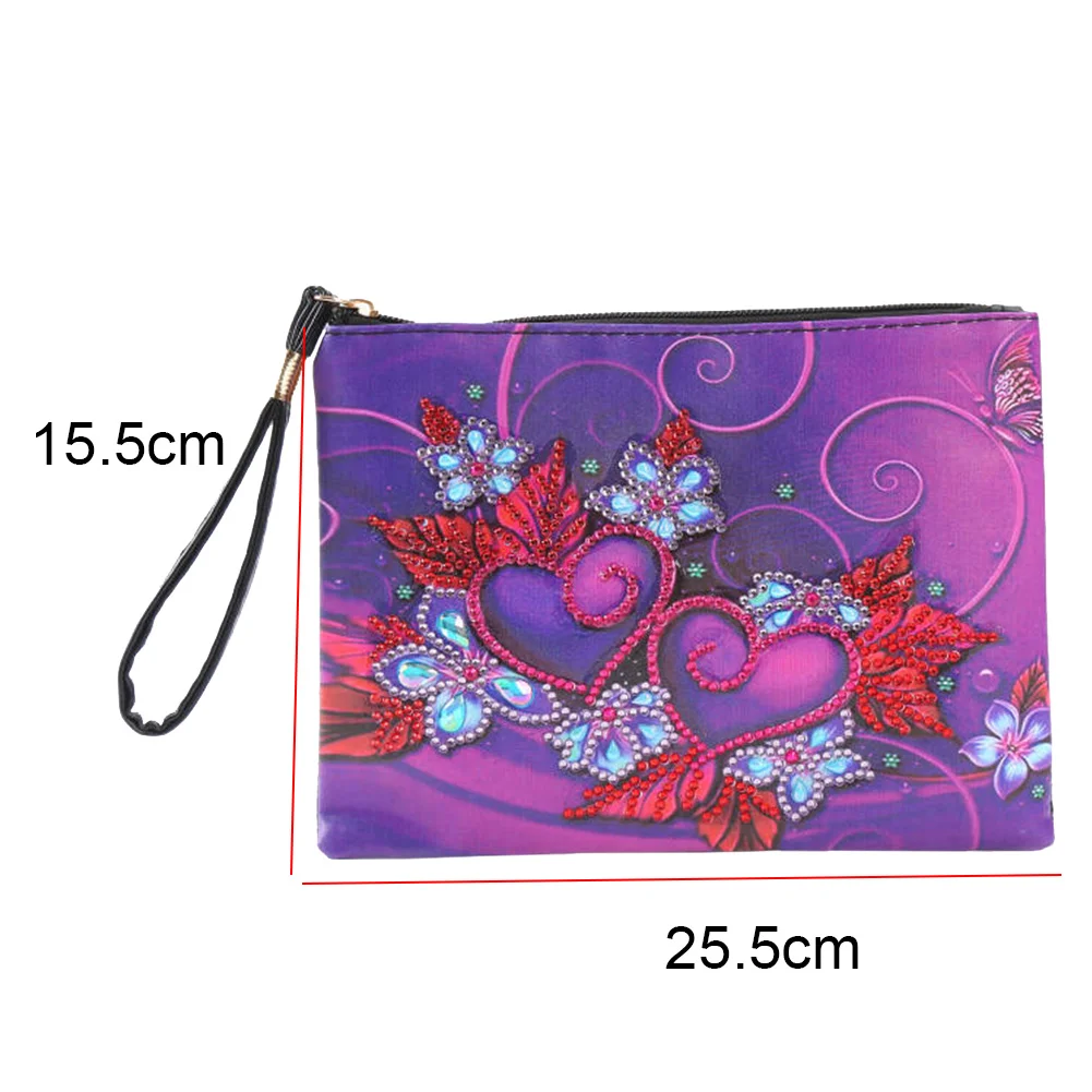 Diamond Painting Clutch DIY Special Shaped Drill PU Leather Handbag