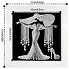 Robe perl&eacute;e en forme sp&eacute;ciale 5d bricolage partiel en diamants &agrave; points kits d&rsquo;art en pierres avec cadre, peintures en diamants, art de pierres pr&eacute;cie