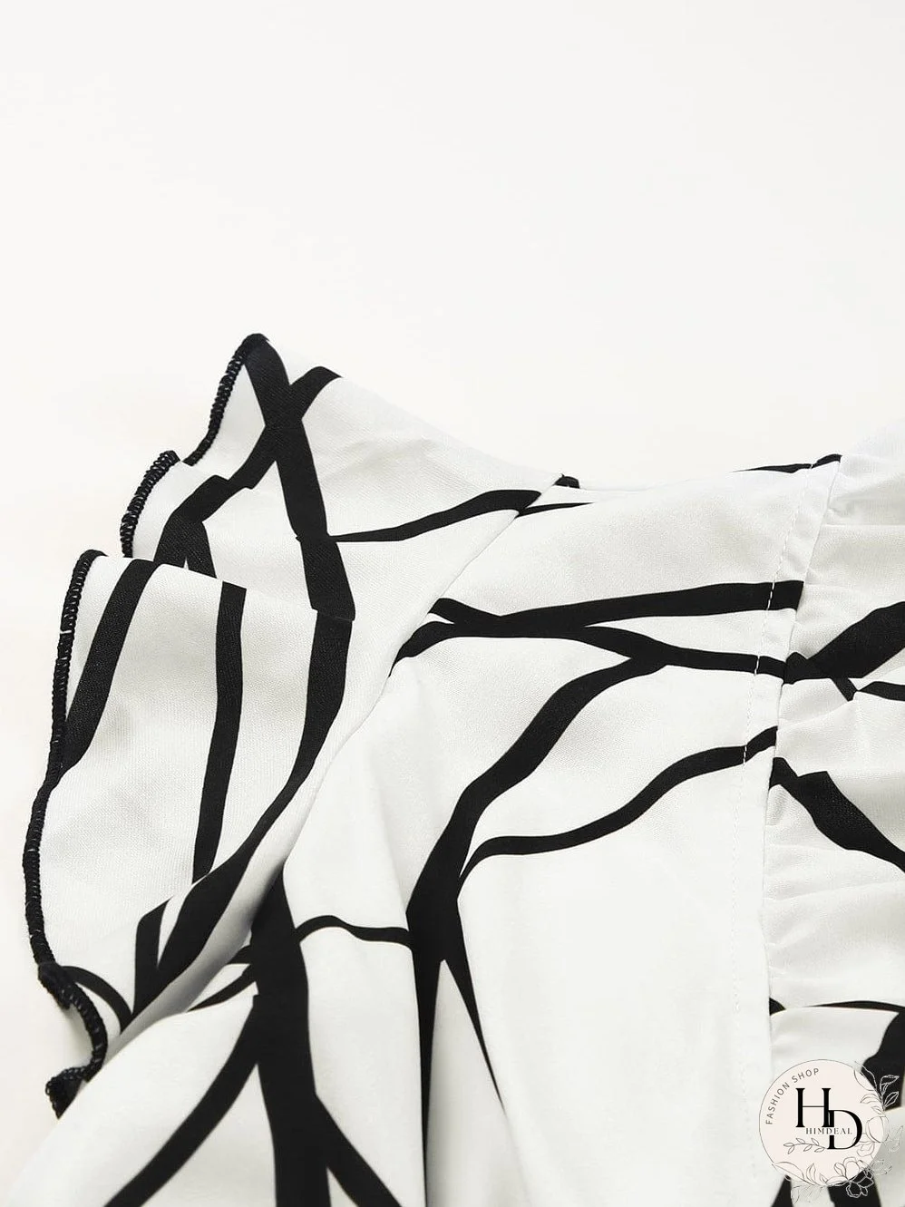 Tiered Maxi Dress with Abstract Faces