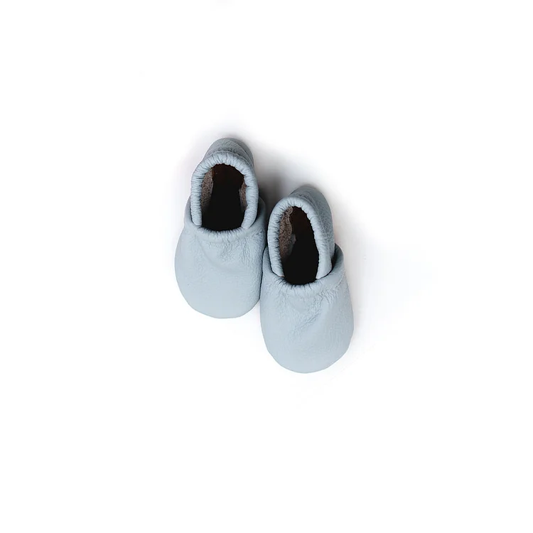 Baby Leather Loafers | Powder Blue