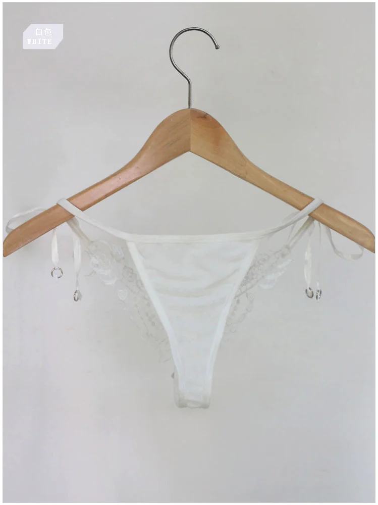 Churchf Sex Water-Soluble Lace Lace Bilateral Strap Hollow Lady Low-Rise Underwear 1136