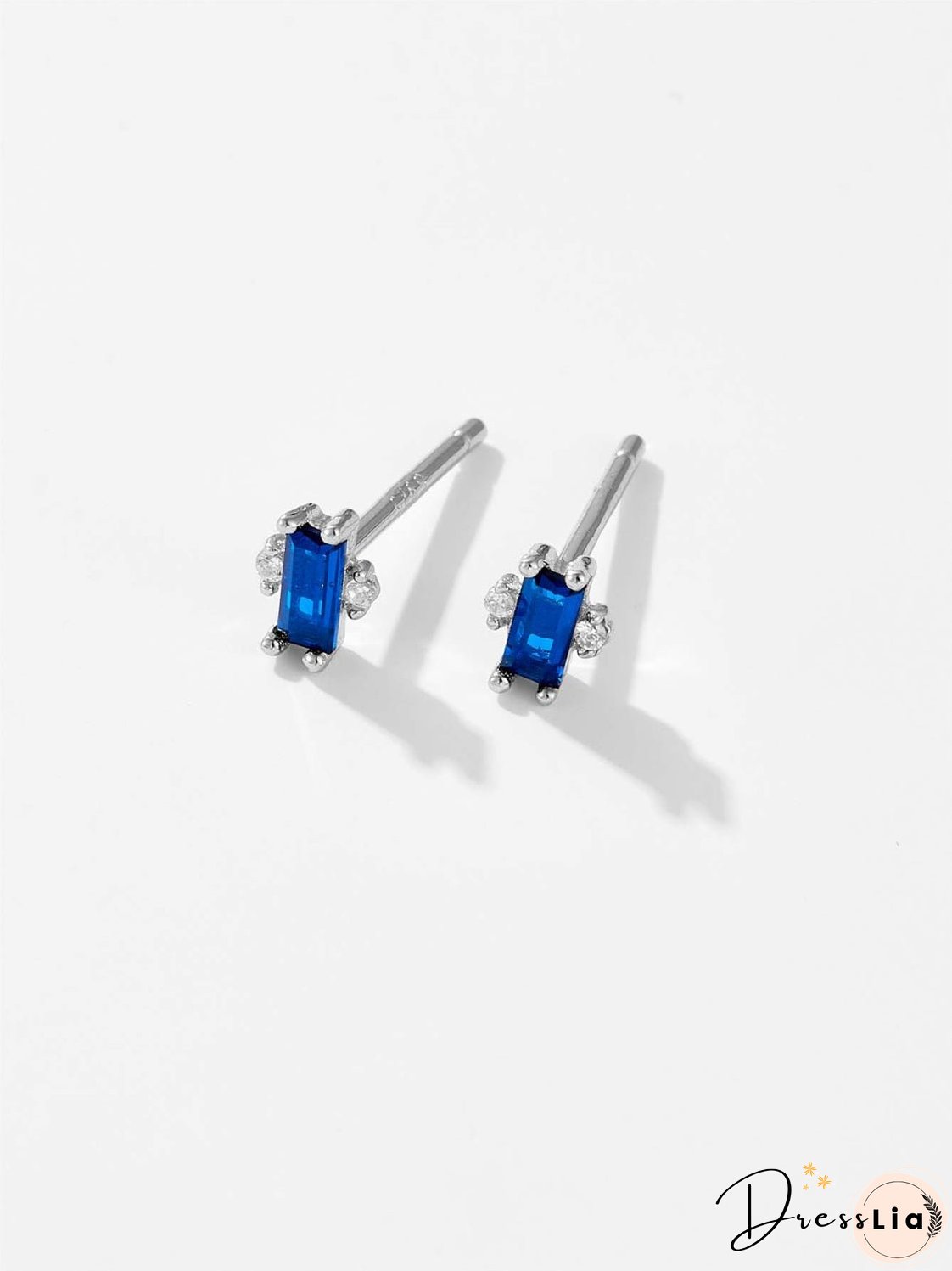 925 Sterling Silver Zircon Stud Earrings