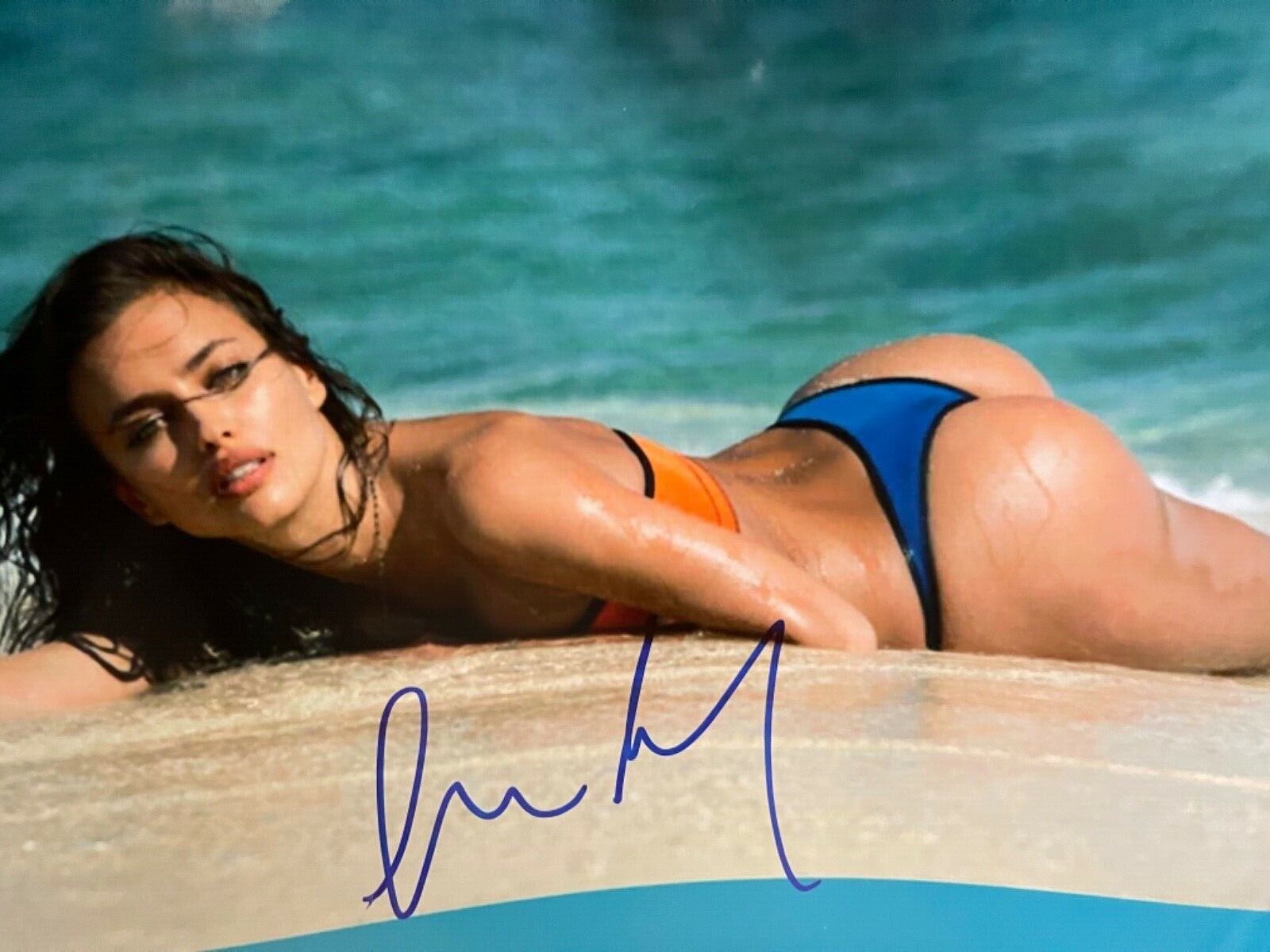 irina shayk signed 8 x10 Photo Poster painting sexy picture